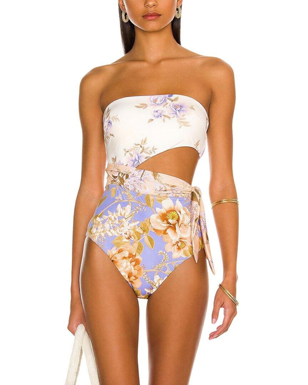 Lily Kim Orange Swimsuit