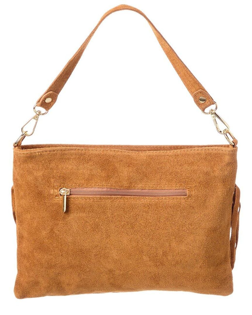 Isabella Rossetti Brown Celia27 Leather Studded Shoulder Bag