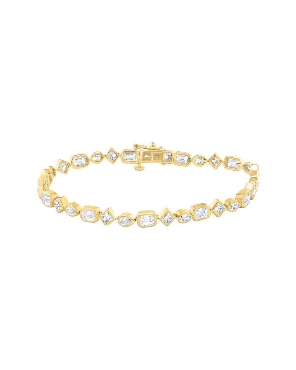 Effy Fine Jewelry Metallic 14K 5.05 Ct. Tw. Lab-Grown Diamond Bracelet