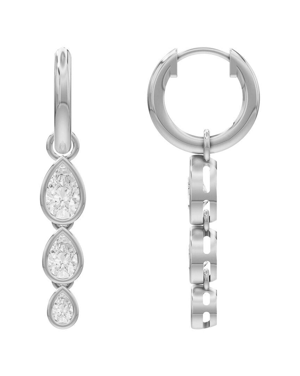 Lab Grown Diamonds White 14K 1.50 Ct. Tw. Lab-Grown Diamond Earrings