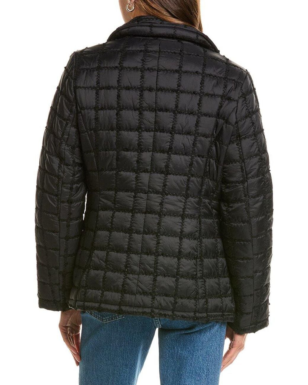 Cece Black Quilted Barn Jacket