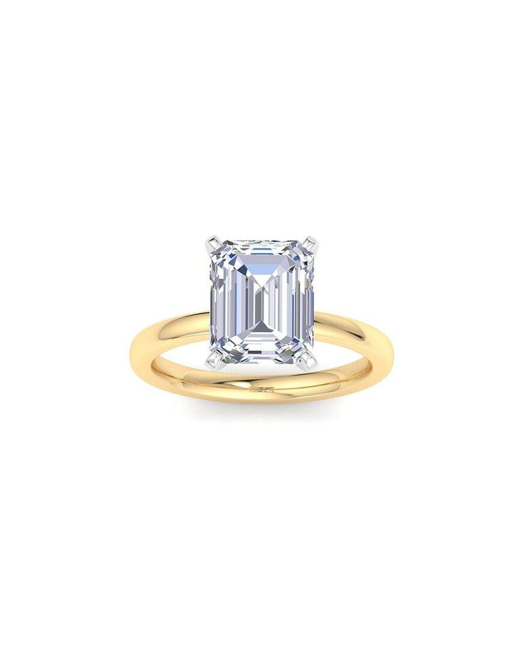 SuperJeweler White 14K 4.00 Ct. Tw. Lab-Grown Diamond Ring