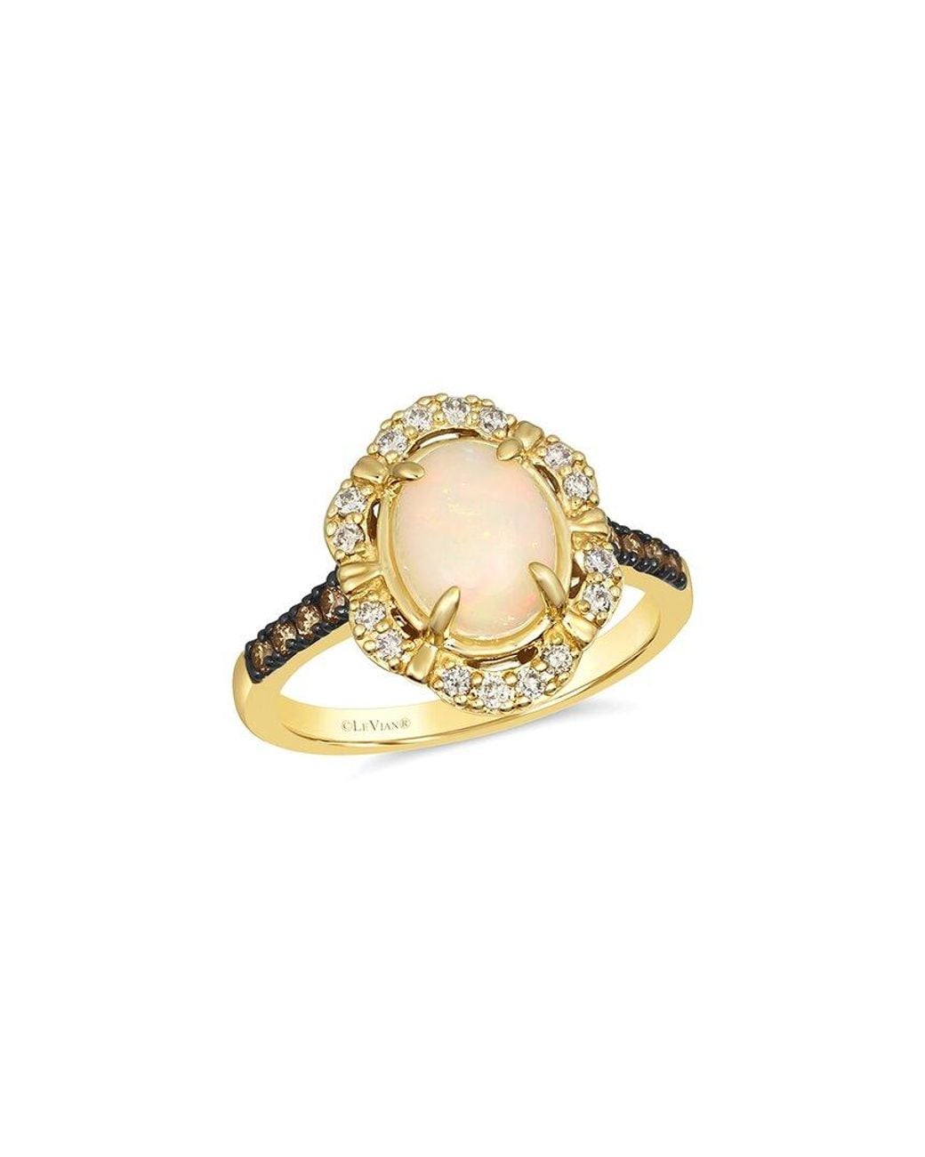 Le Vian Metallic 14K 1.12 Ct. Tw. Diamond & Opal Cocktail Ring