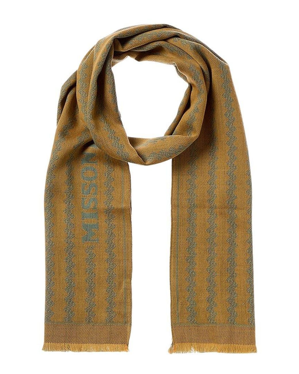 Missoni Green Wool Scarf