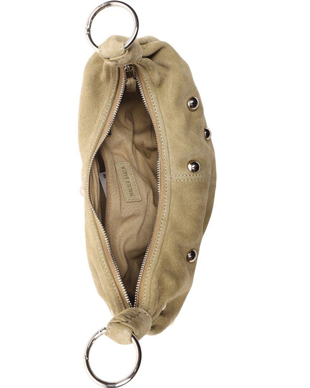 Walter Baker Natural Miller Mini Leather Hobo Bag