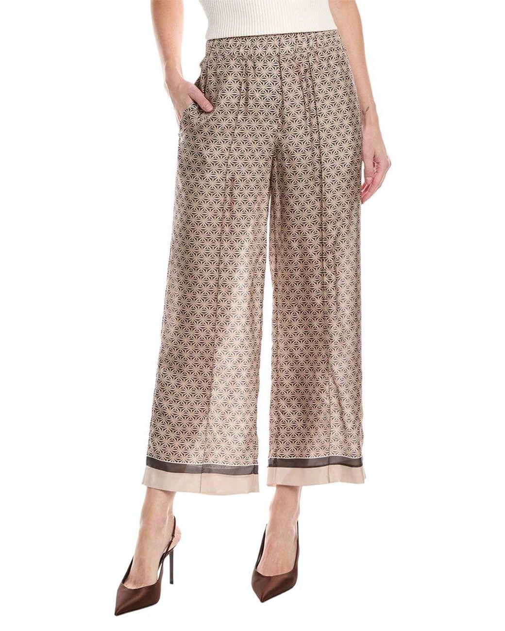 Brunello Cucinelli Natural Pull-On Silk Pant