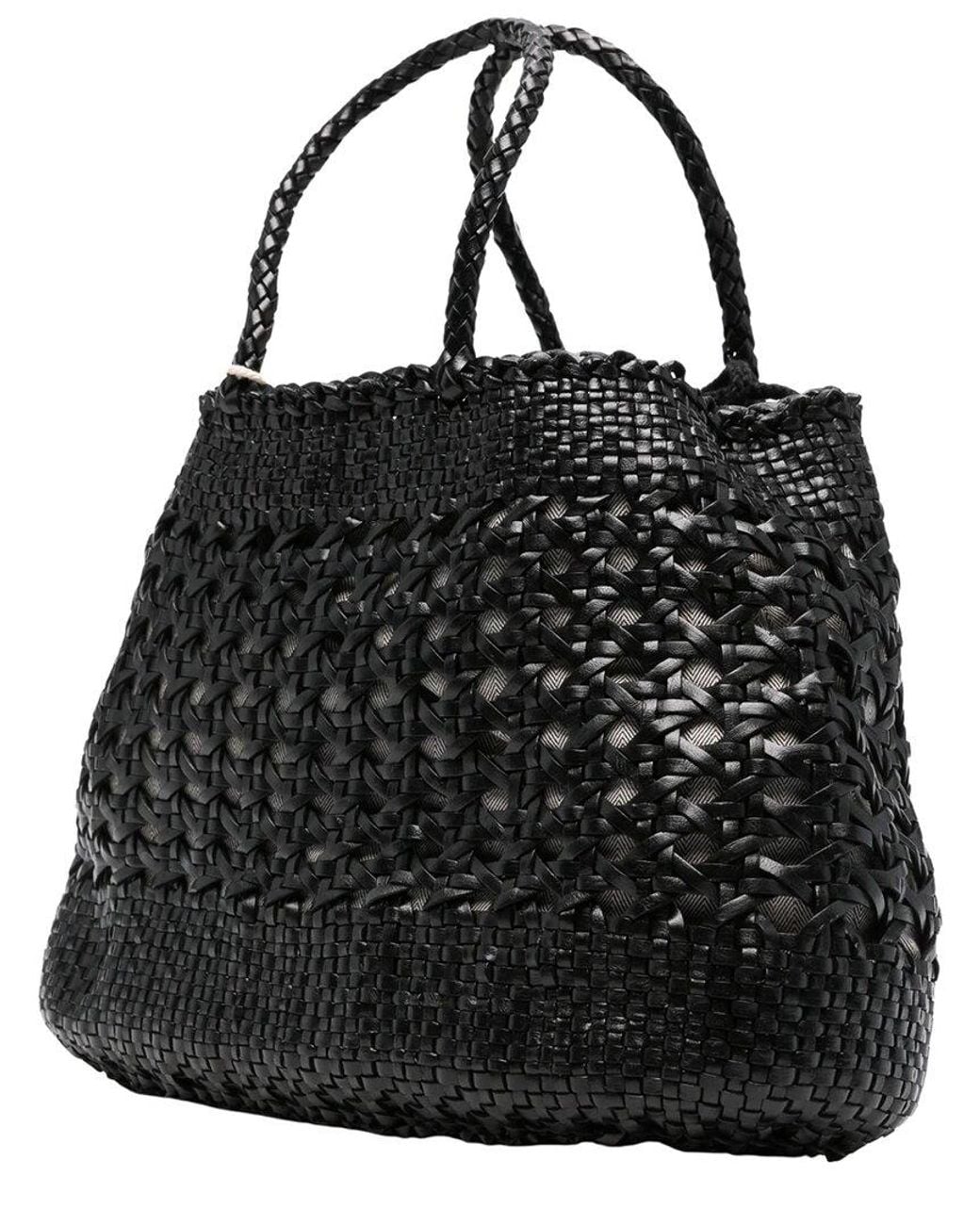 Dragon Diffusion Black Santa Cano Leather Tote
