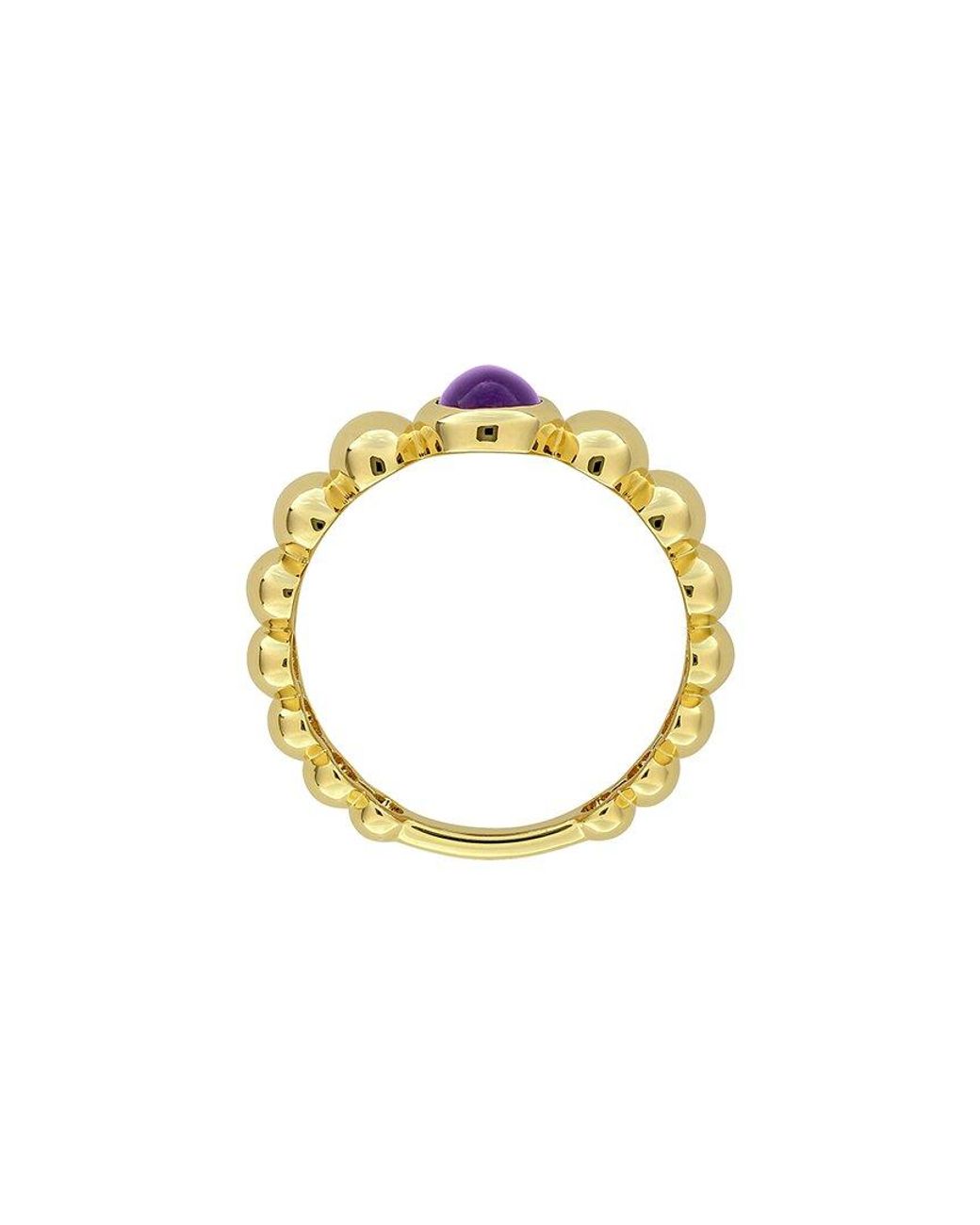 Rina Limor White 0.75 Ct. Tw. Amethyst-Africa Puffy Band Ring