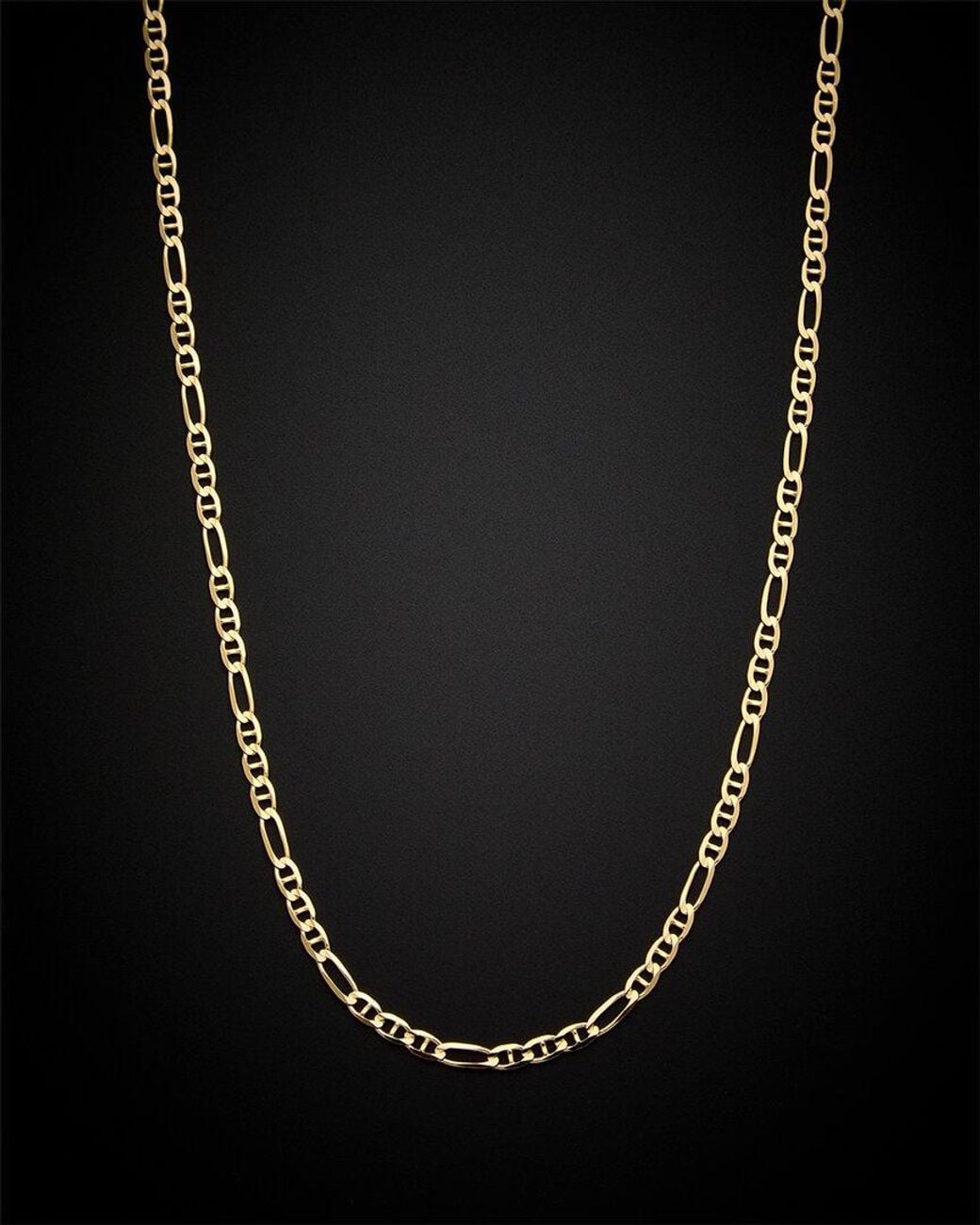 Italian Gold Black 14k Ficonucci Link Necklace