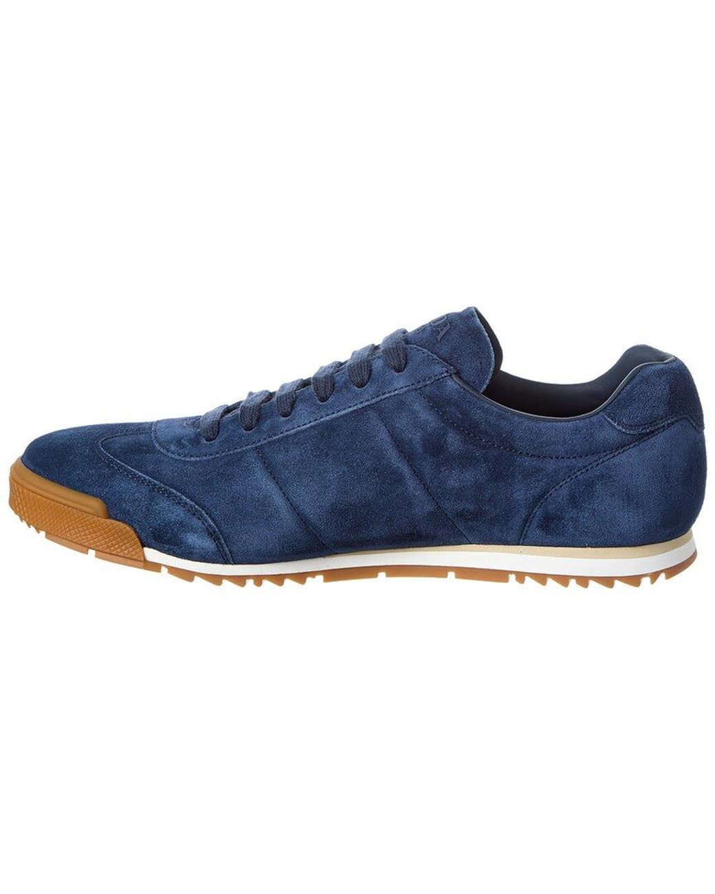 Prada Blue Suede Sneaker for men