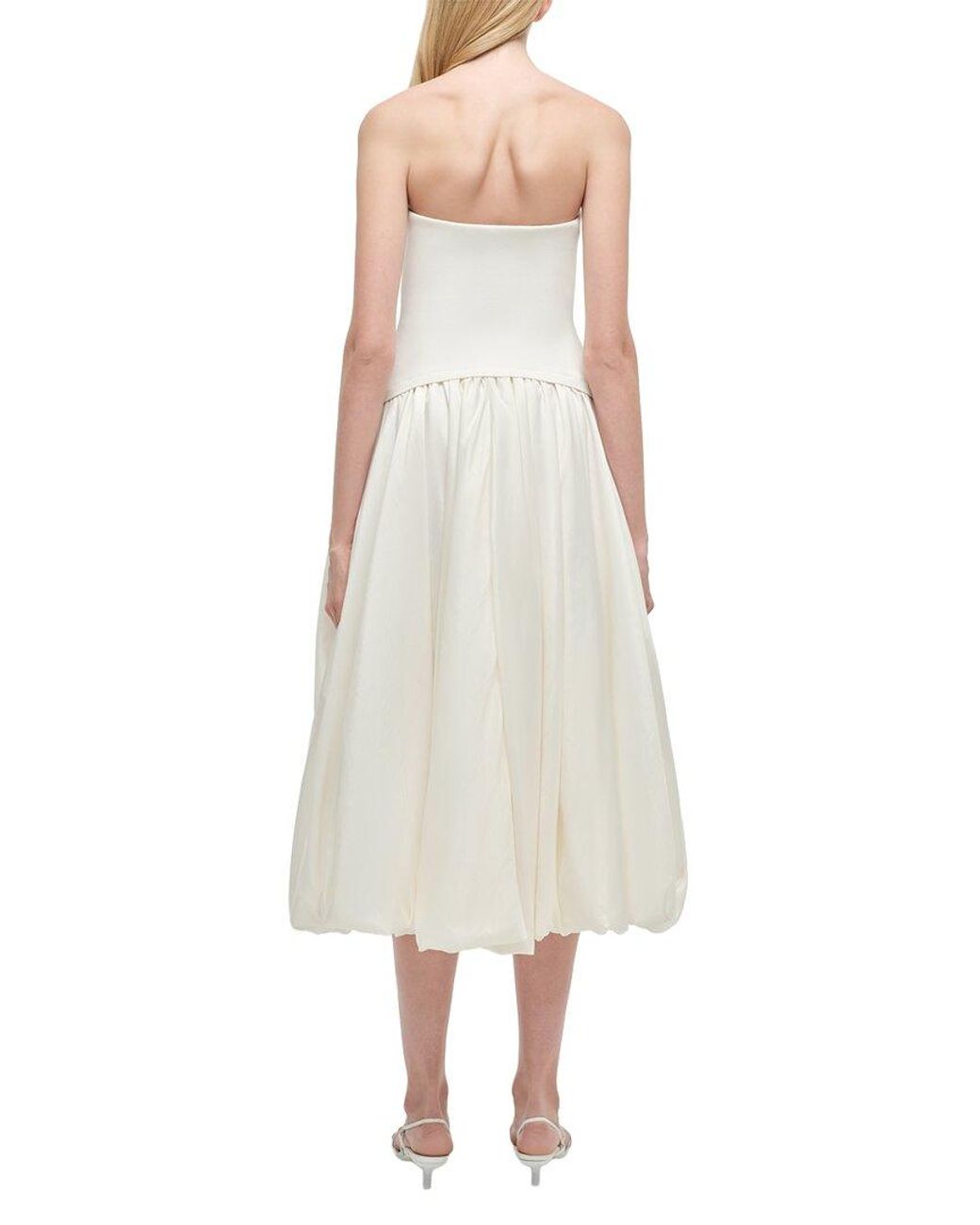 Jonathan Simkhai White Izzy Midi Dress