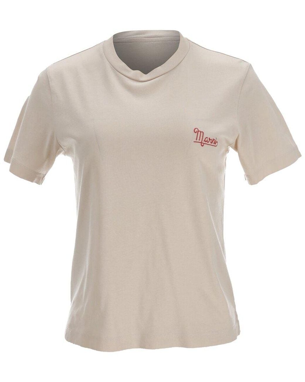 Marni White Logo T-Shirt, Size Eu (Authentic Pre-Loved)