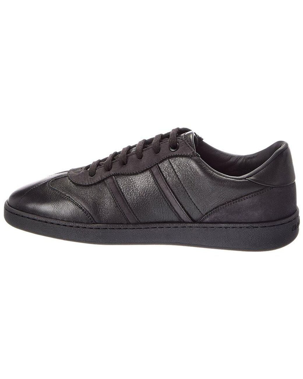 Ferragamo Brown Achille Leather Sneaker