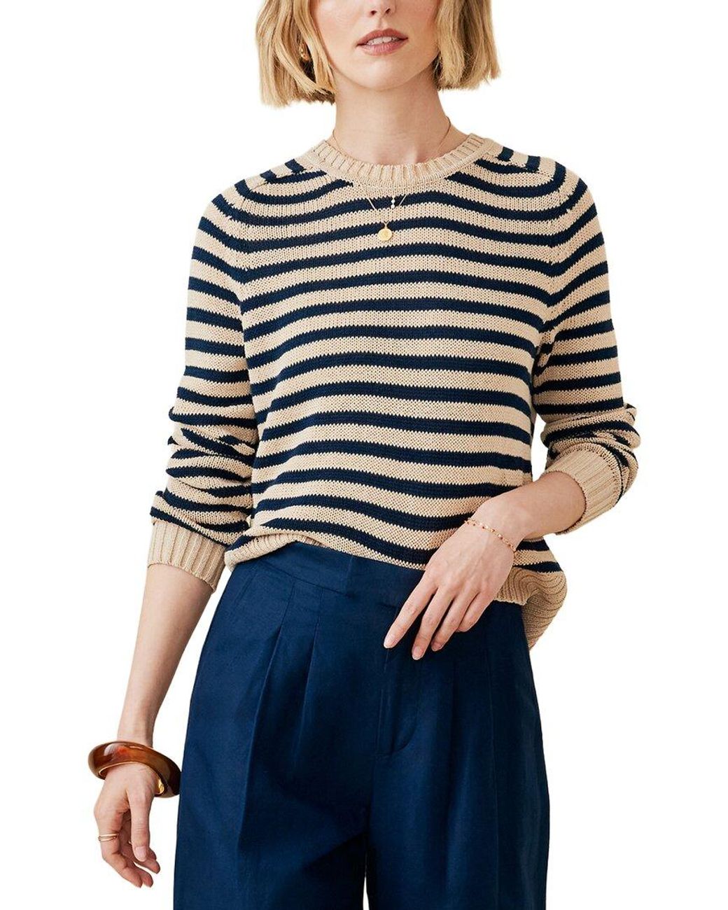 J.McLaughlin Blue Asher Sweater