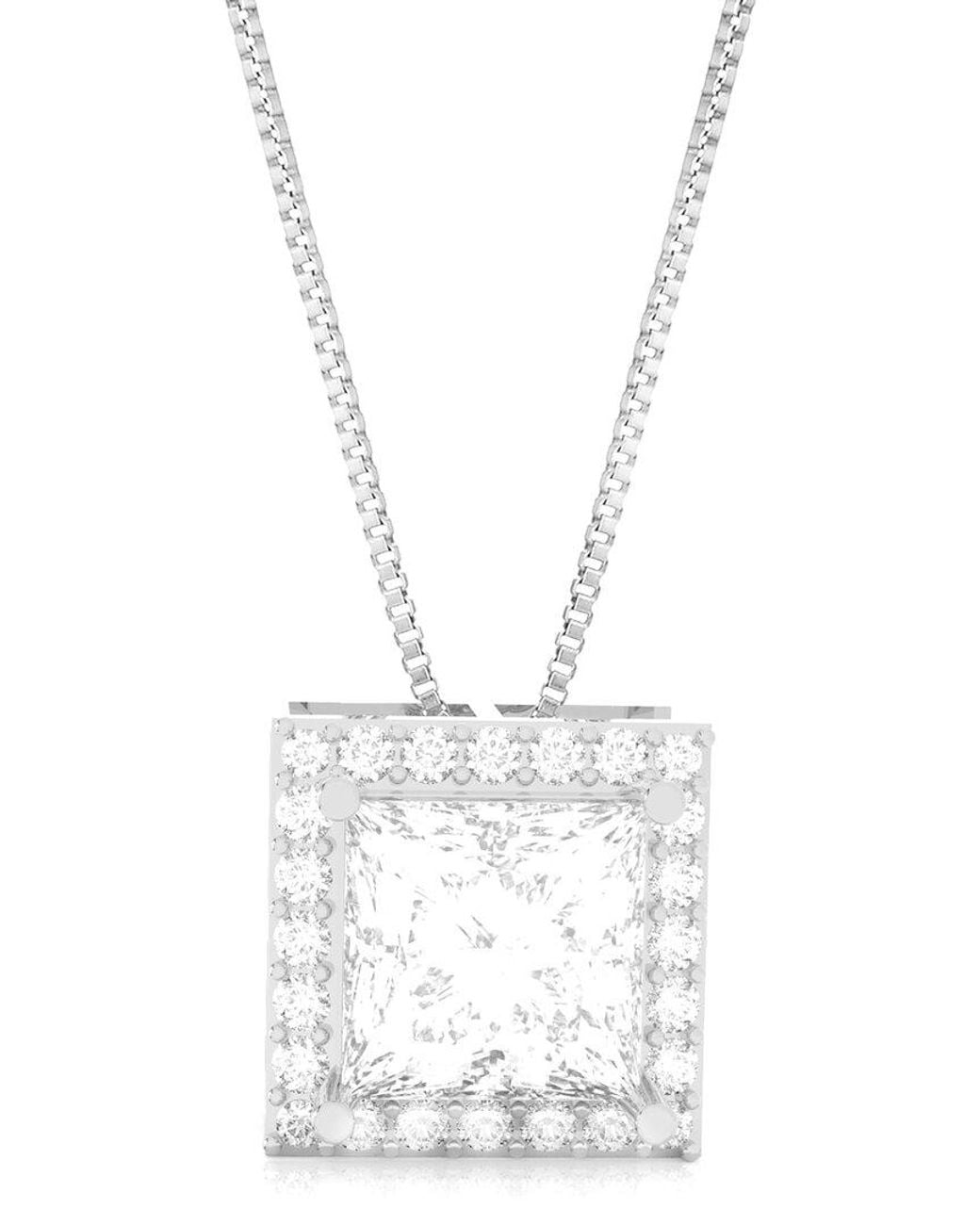 Amairah White 14K 5.00 Ct. Tw. Lab-Grown Diamond Pendant Necklace