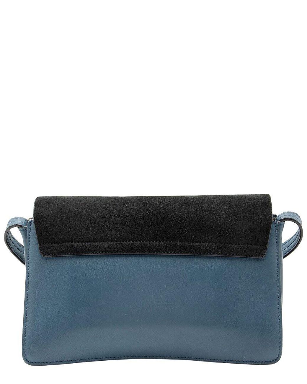 Chloé Black Calfskin Suede Faye Small Shoulder Bag (Authentic Pre-Loved)