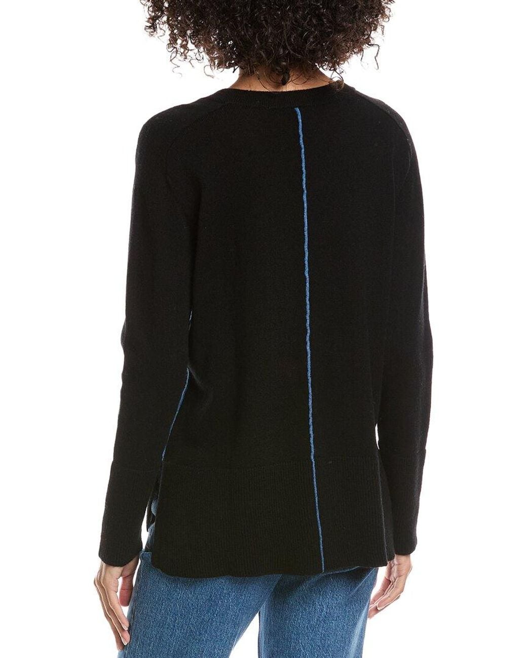 Forte Black Easy Wool & Cashmere-Blend Sweater
