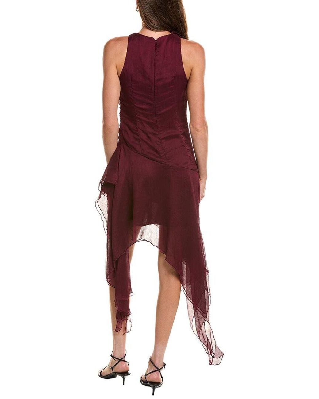 Bardot Red Ivana High-Low Mini Dress