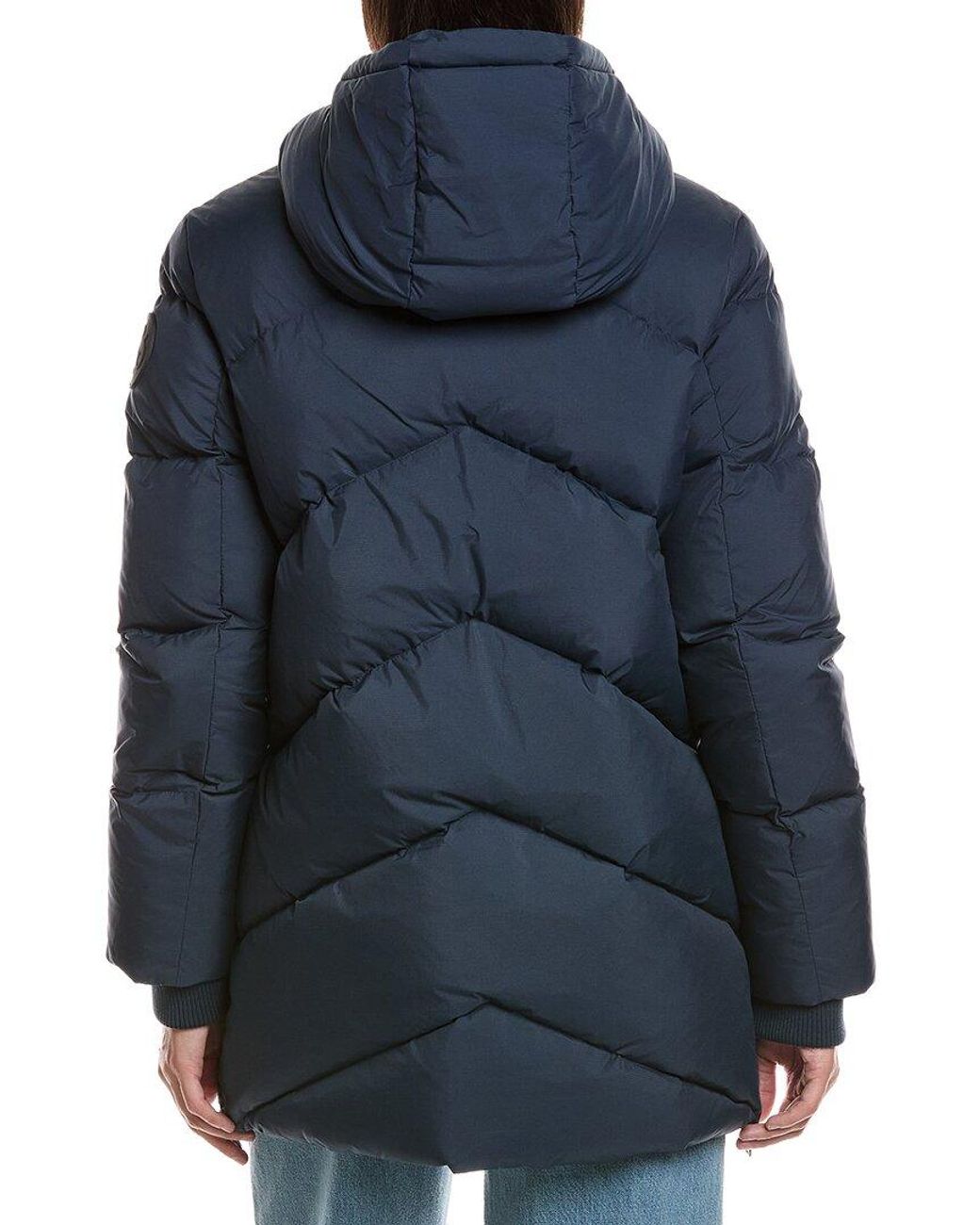 Scotch & Soda Blue Fallon Boxy Puffer Coat
