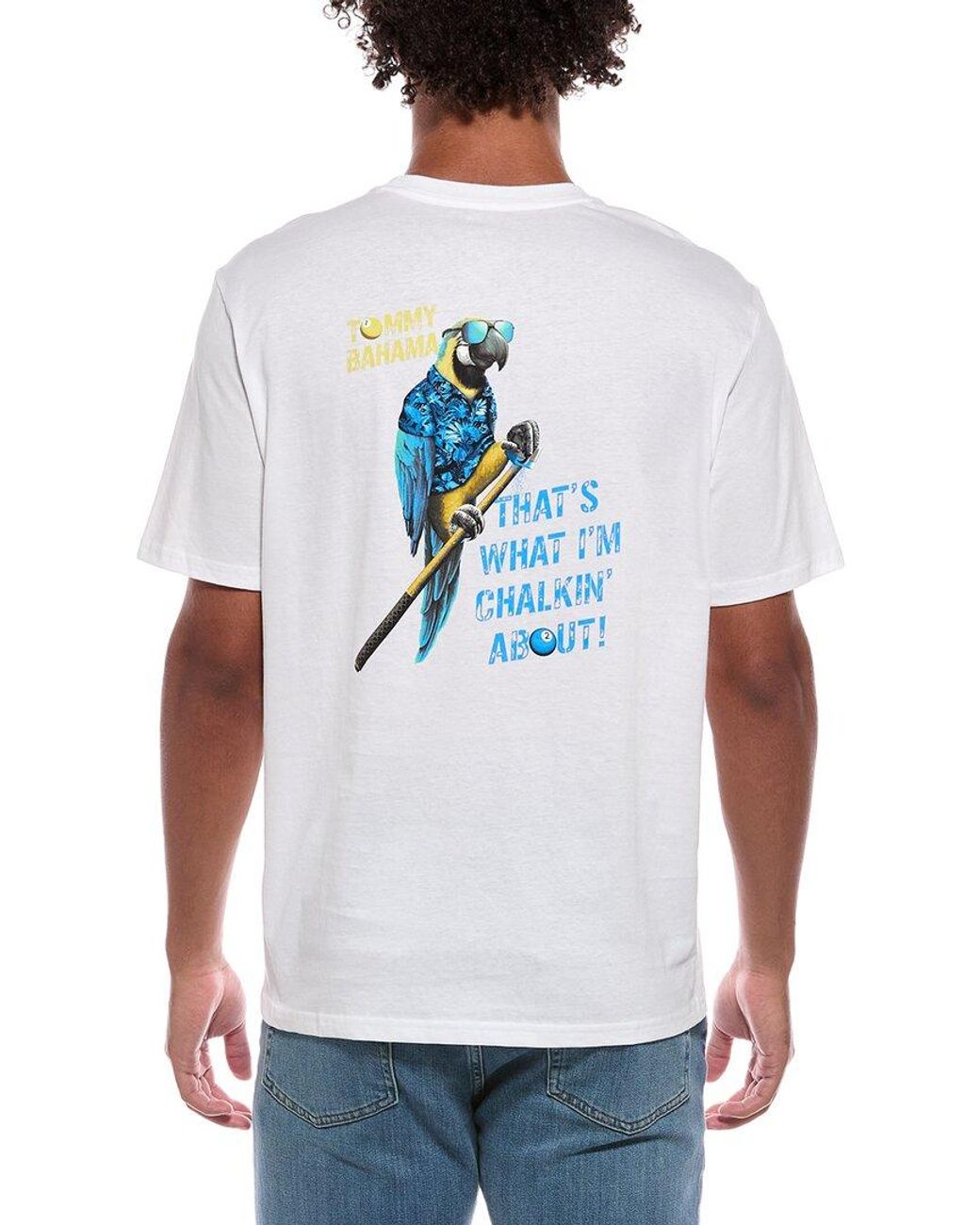 Tommy Bahama White That's What Im Chalkin About T-Shirt for men