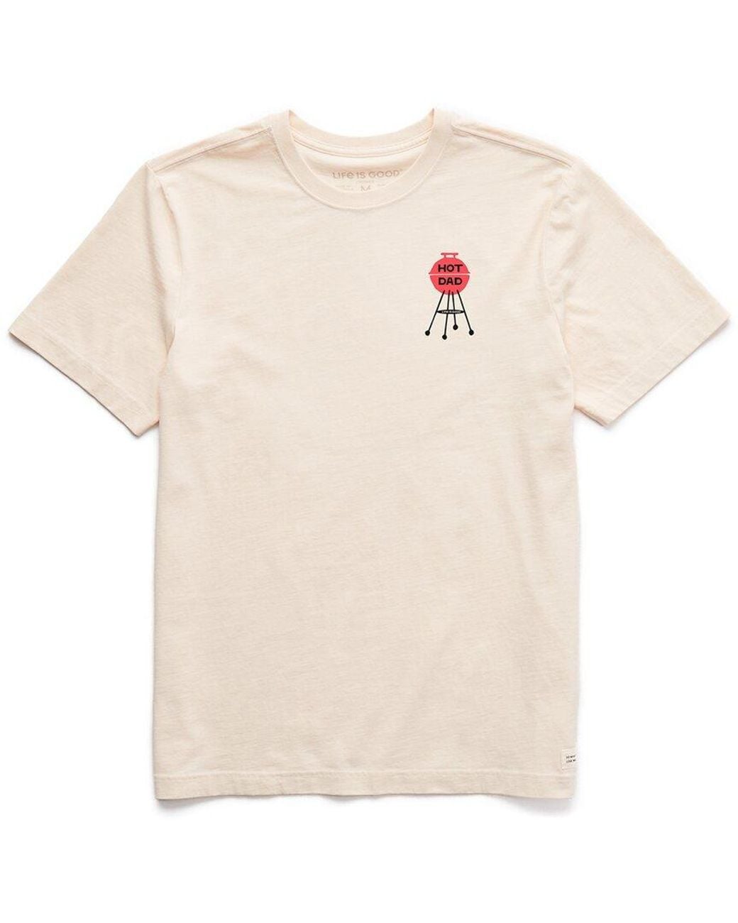 Life Is Good. White Crusher T-Shirt for men