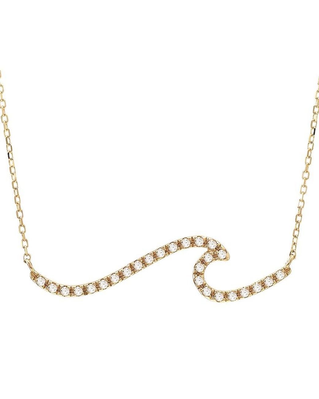 Diamond Select Cuts Metallic 0.10 Ct. Tw. Diamond 14k Necklace
