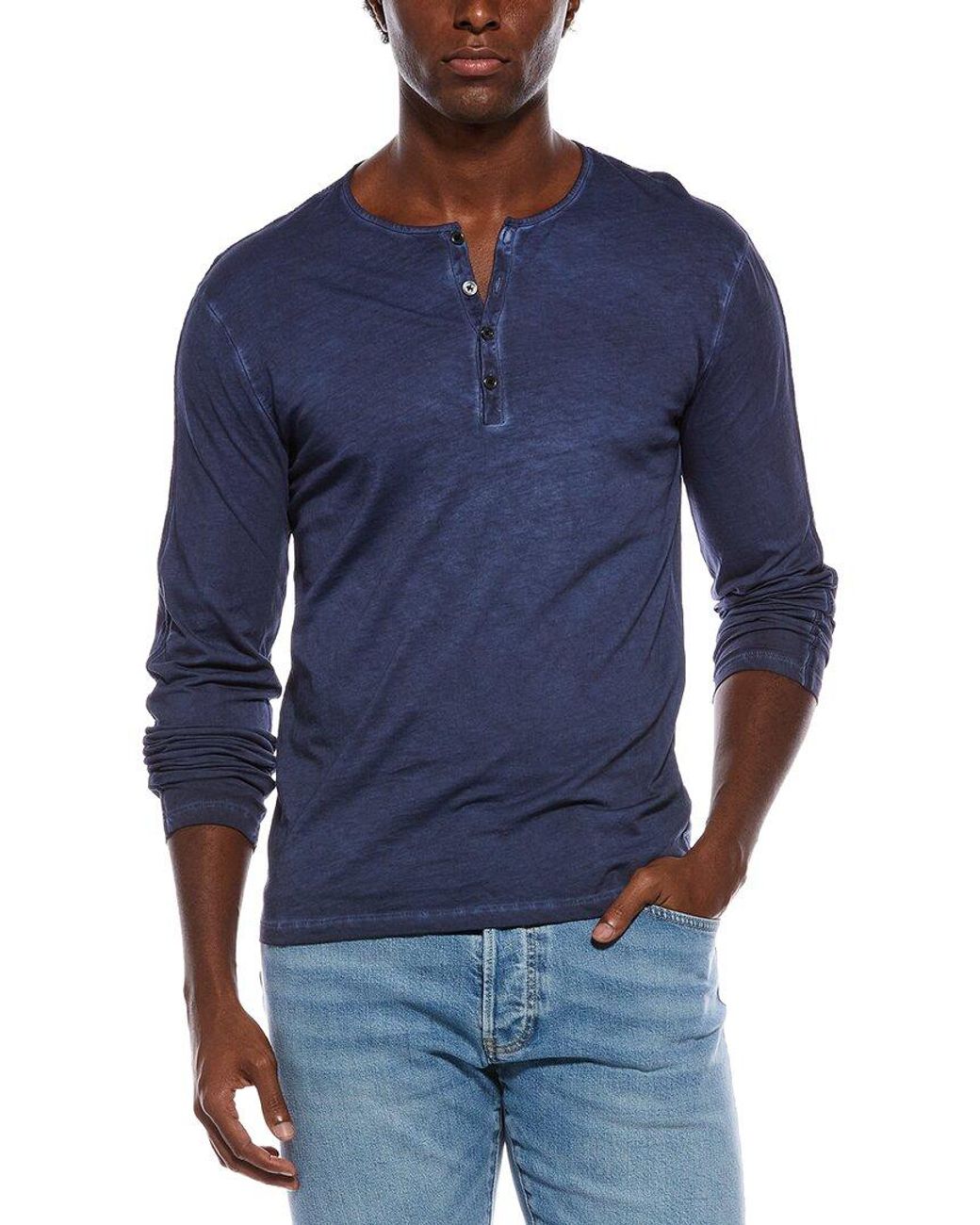 John Varvatos Blue Greenwich Regular Fit Shirt for men
