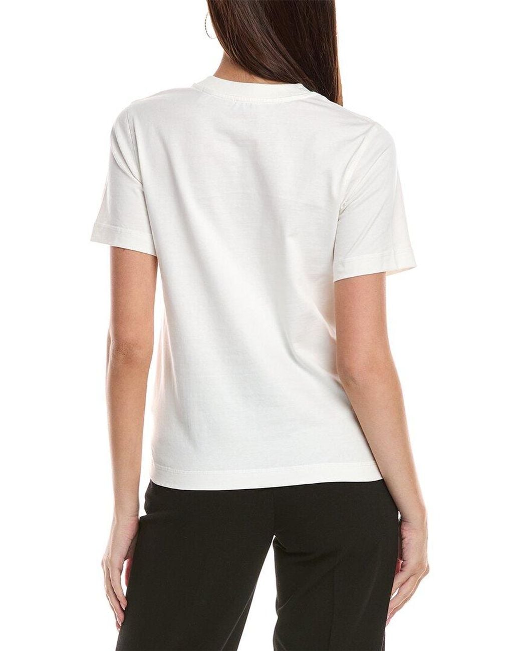 Burberry White Check Label T-Shirt