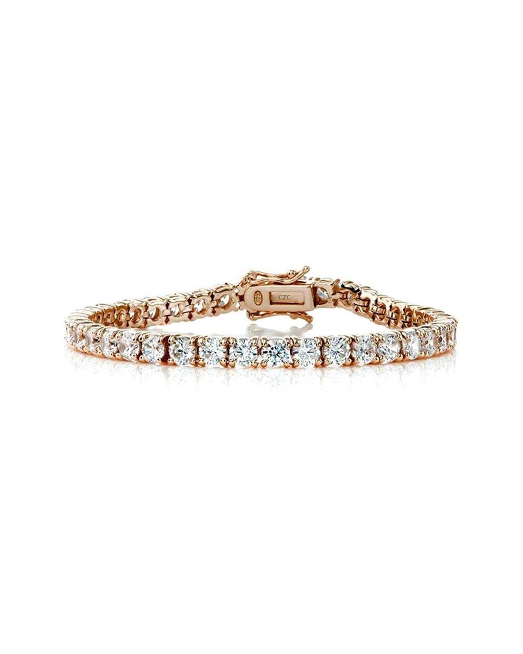 Rachel Glauber White Cz Tennis Bracelet