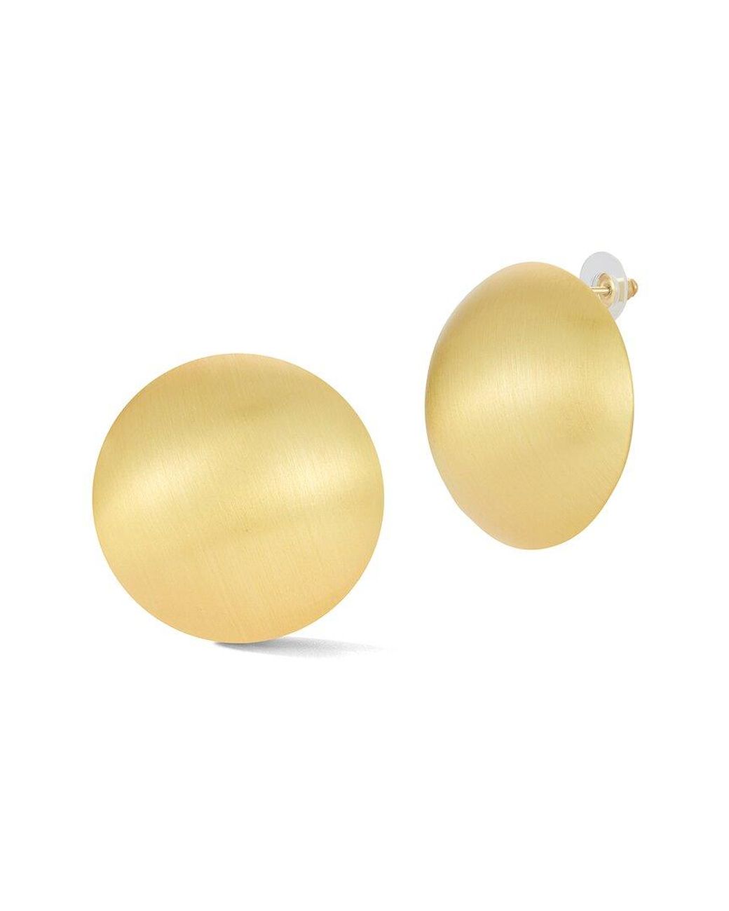 Glaze Jewelry Multicolor Plated Chunky Round Dome Button Statement Stud Earrings