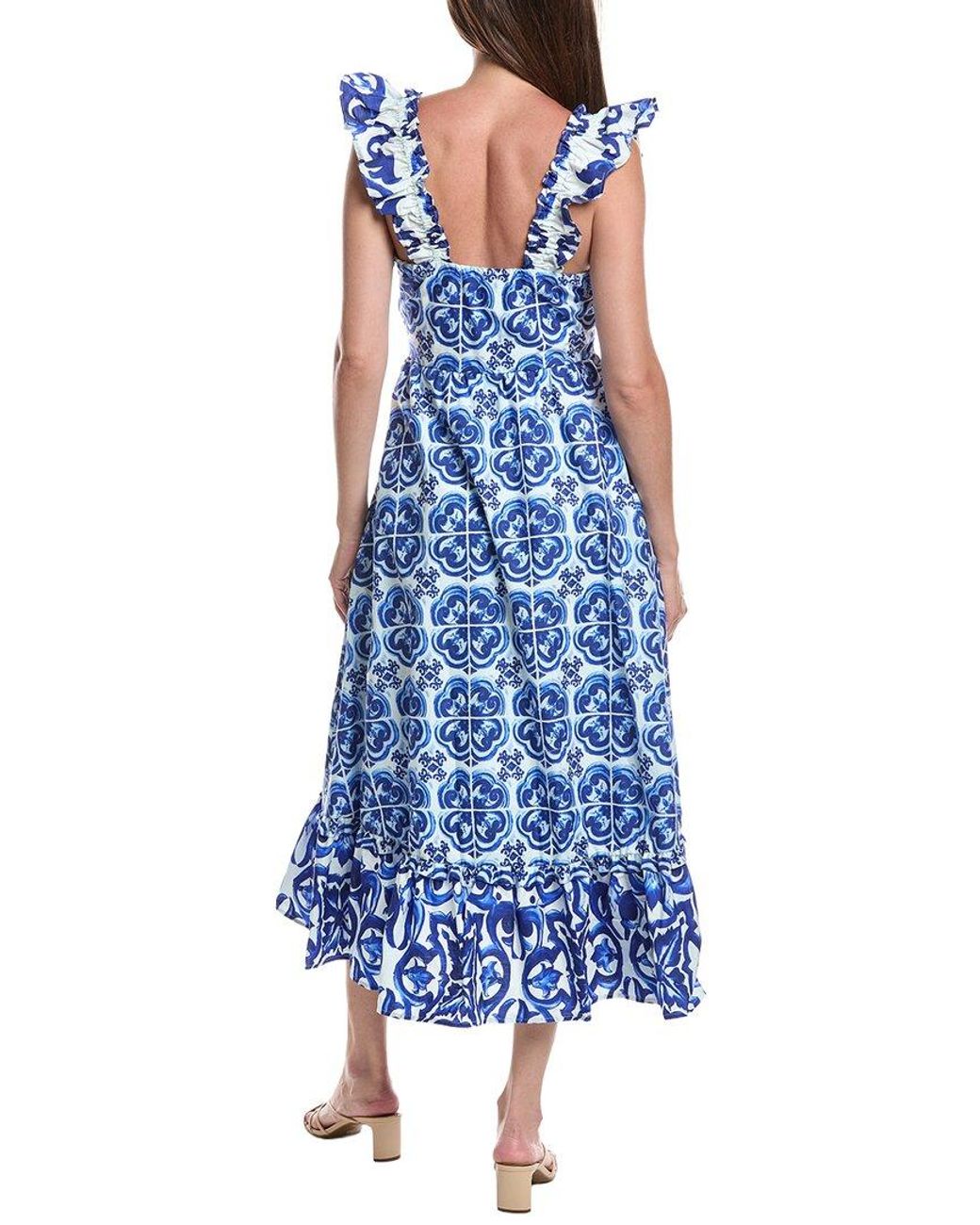 LAYERED WITH LOVE Blue Sleeveless Maxi Dress