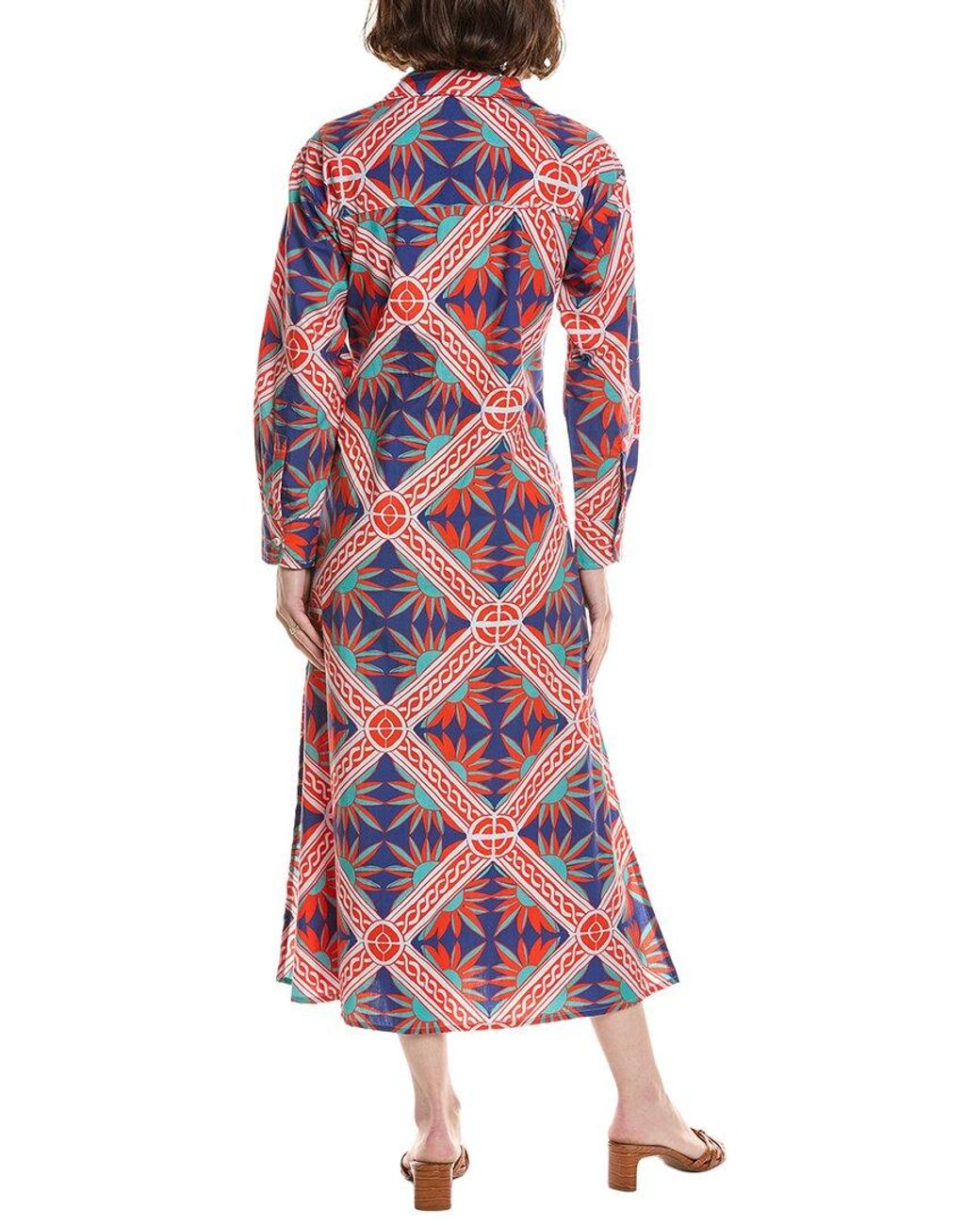 Ro's Garden Red Brussels Long Kurta Dress