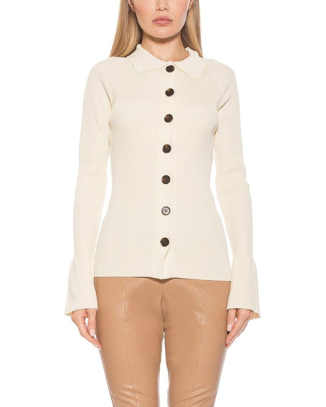 Alexia Admor White Beatrice Cardigan