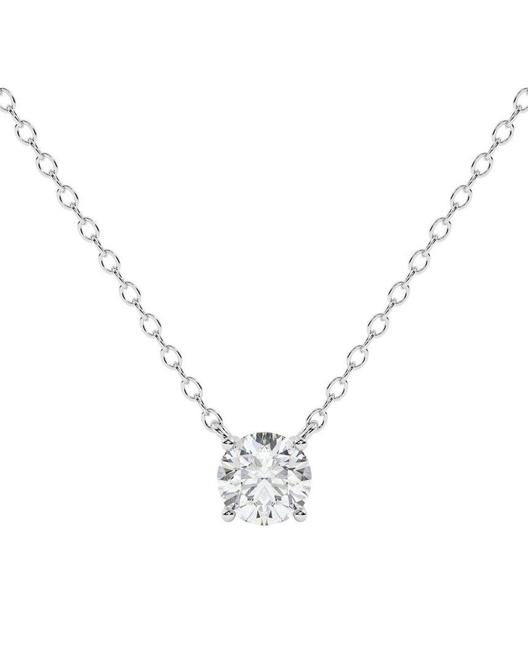 Lab Grown Diamonds Metallic 14K 1.00 Ct. Tw. Lab-Grown Diamond Necklace