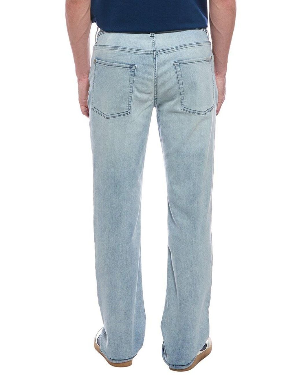 7 For All Mankind Blue Austyn Edmonds Relaxed Fit Straight Jean for men