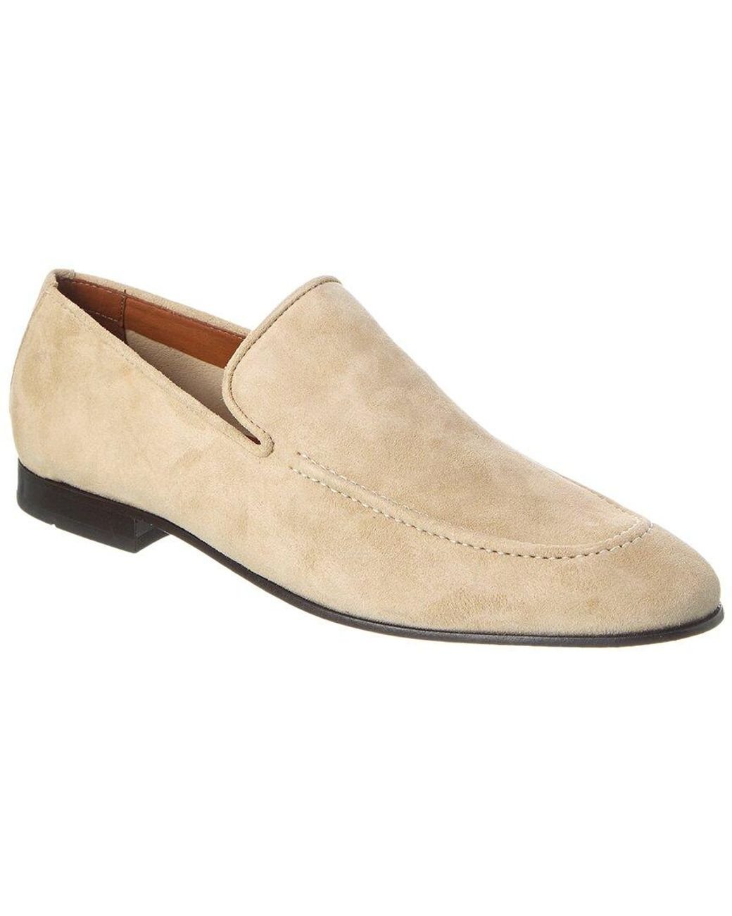 Donald J Pliner Tristan Suede Loafer in White for Men Lyst