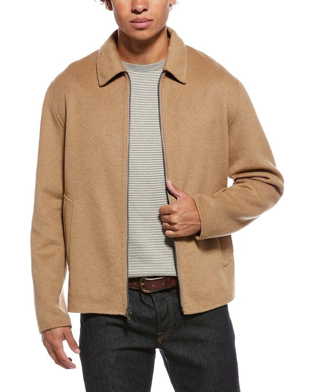 Vince Natural Splitable Zip Jacket for men