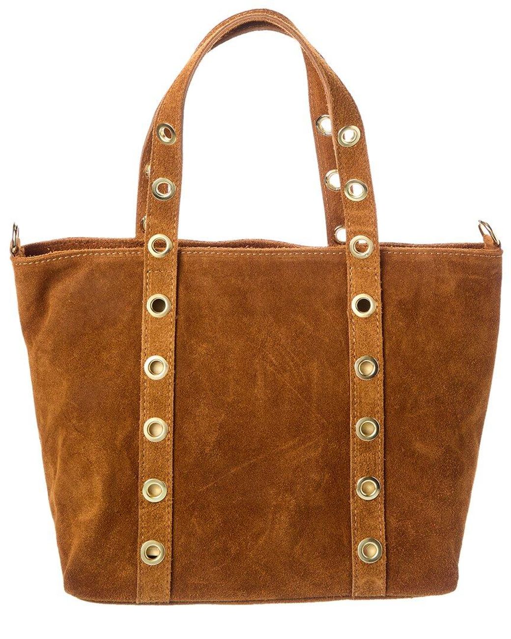 Persaman New York Brown Suede Tote