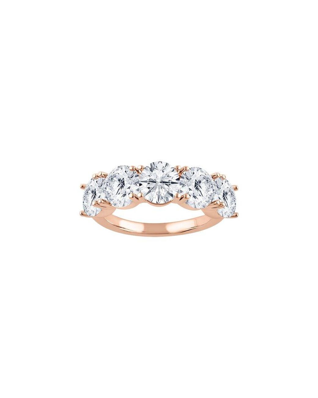 Lab Grown Diamonds White 14K Rose 3.00 Ct. Tw. Lab-Grown Diamond Ring