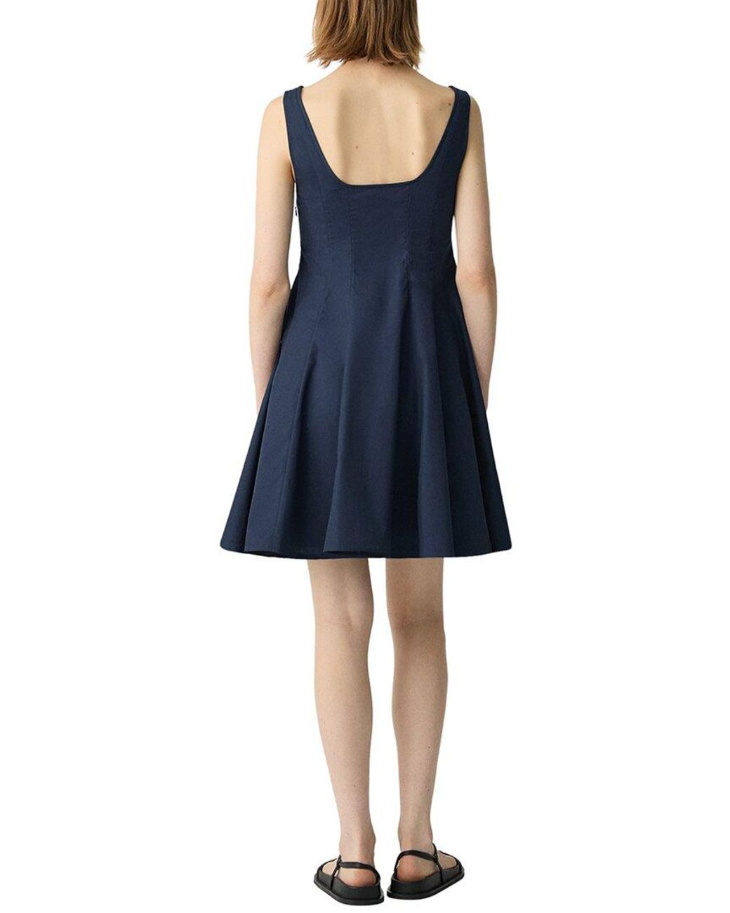 Theory Fit & Flare Dress in Blue | Lyst