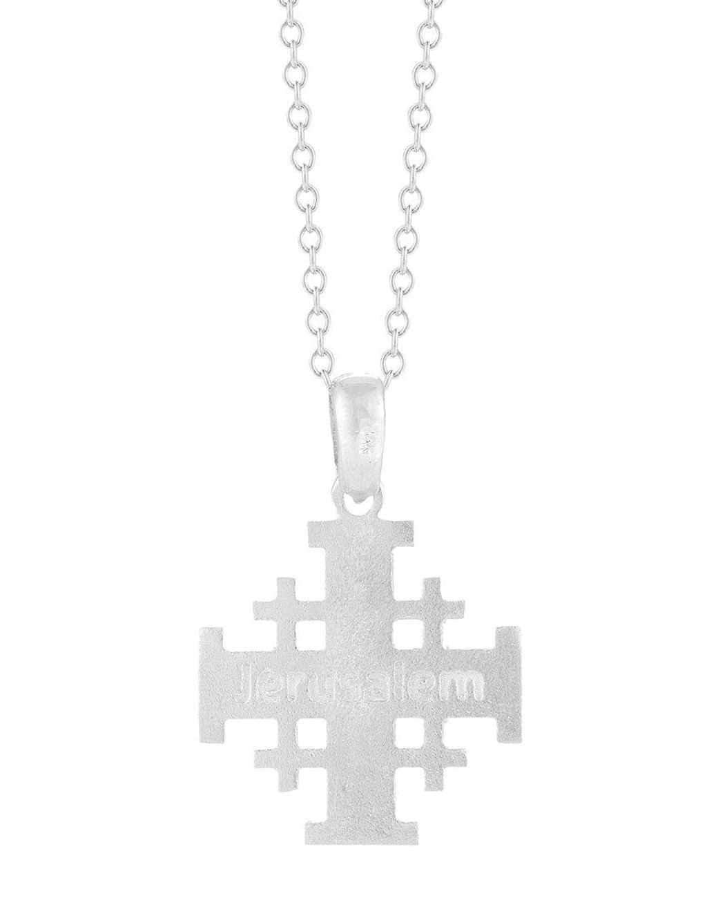 Reiss White 14k Jerusalem Cross Necklace