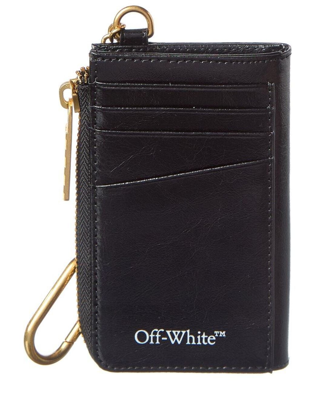 Off-White c/o Virgil Abloh Black Small Leather Coin Purse