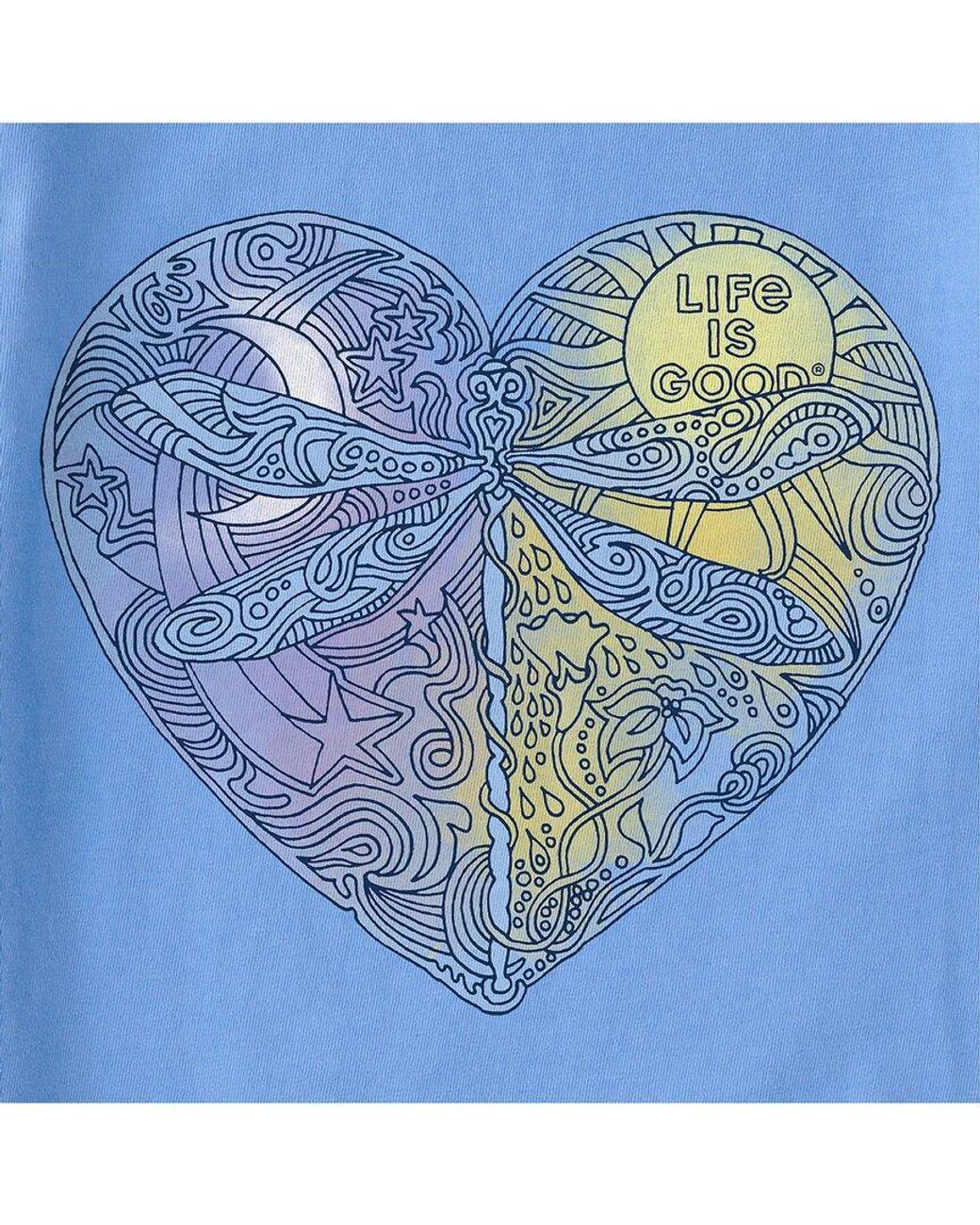 Life Is Good. Blue Crusher-lite V-neck T-shirt