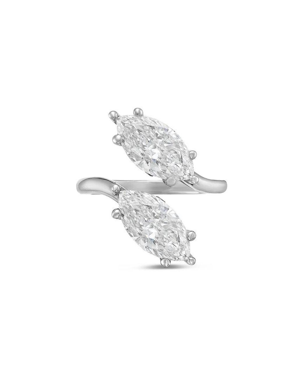 Diana M White Diana M. Platinum 10.00 Ct. Tw. Lab-Grown Diamond Two-Stone Ring