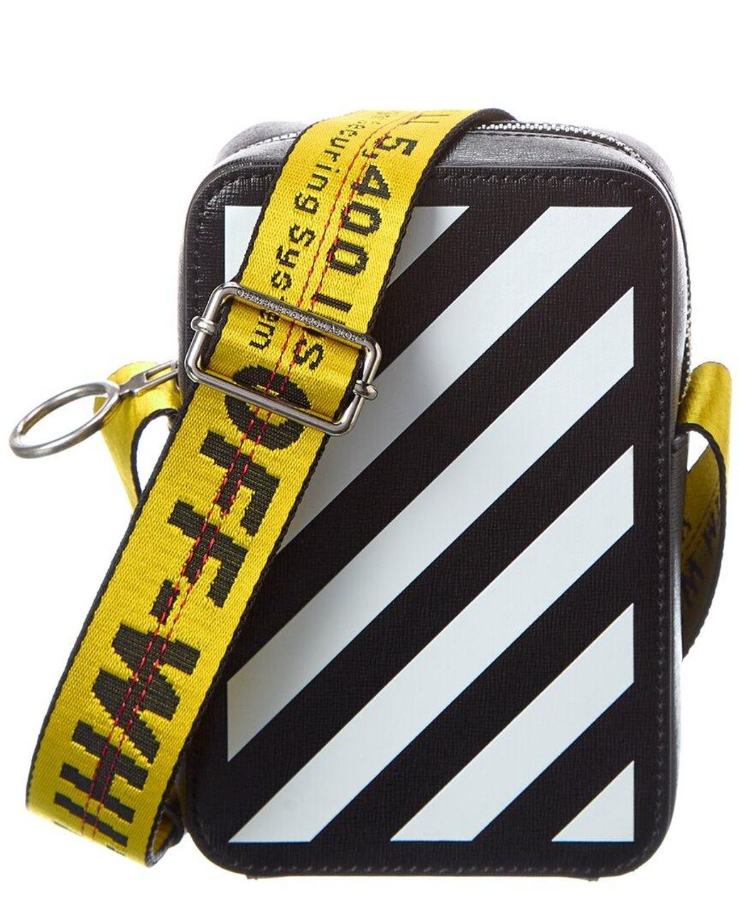 OFF-WHITE Binder Clip Bag Diag White Black за Женские