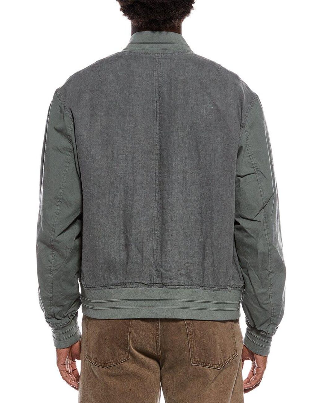 Rag & Bone Gray Leo Linen Souvenir Jacket for men