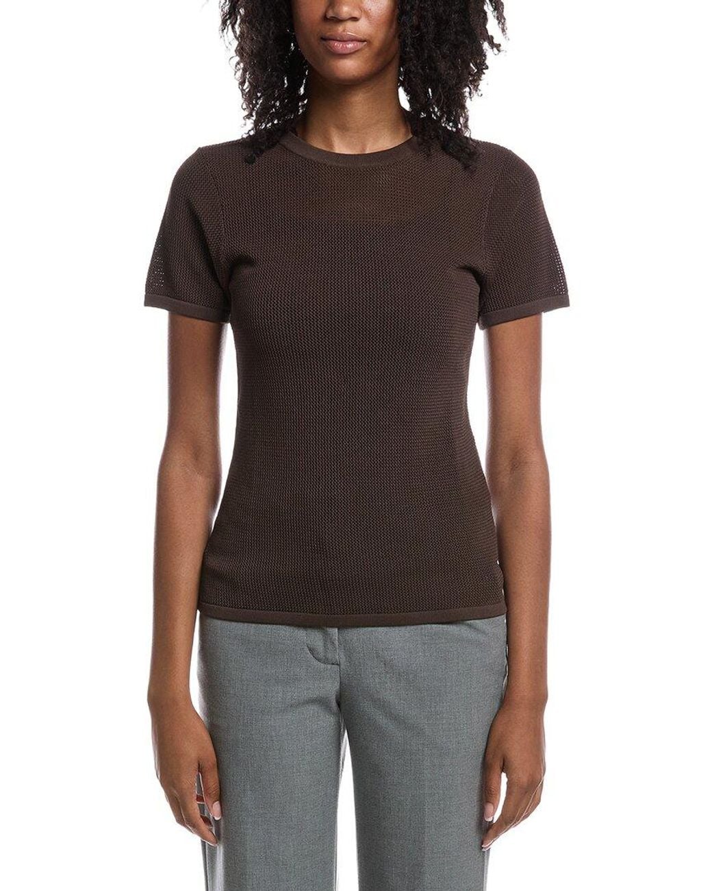 REMAIN STUDIO Black Textured Fitted T-Shirt
