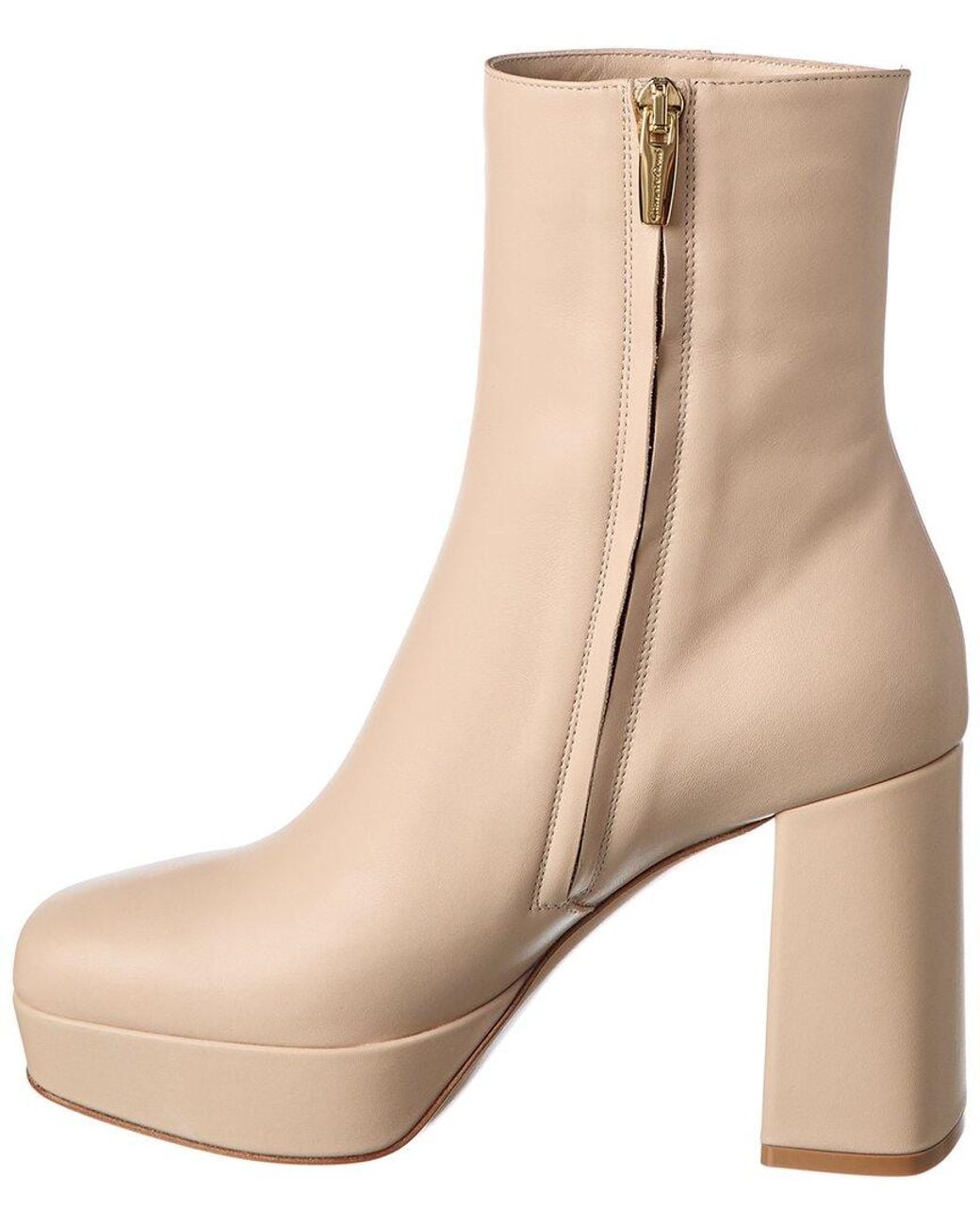 Gianvito Rossi Natural Daisen 70 Leather Boot