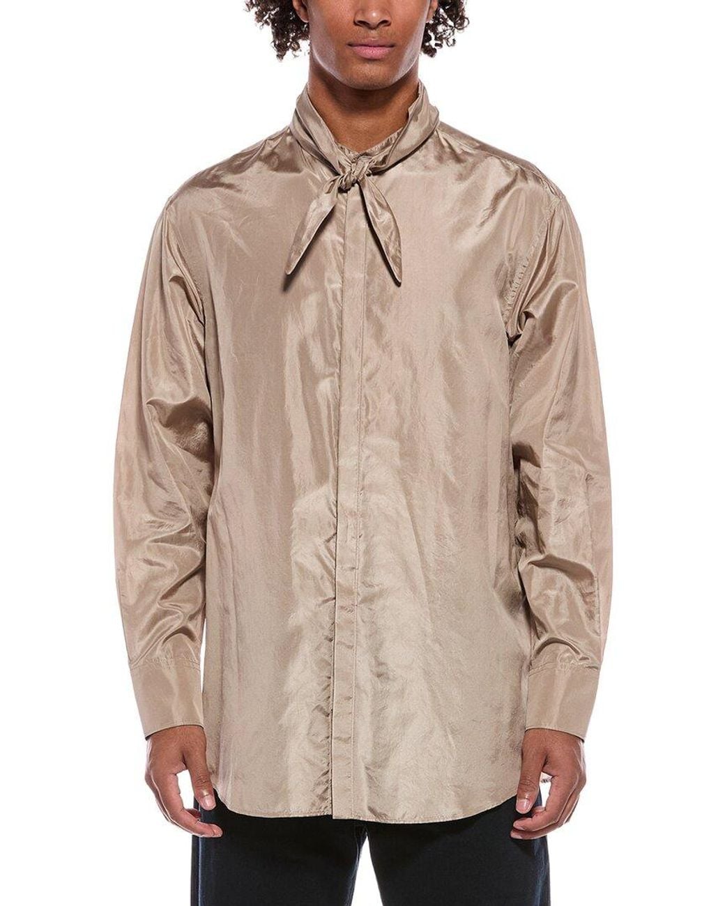 Valentino Natural Silk Shirt for men