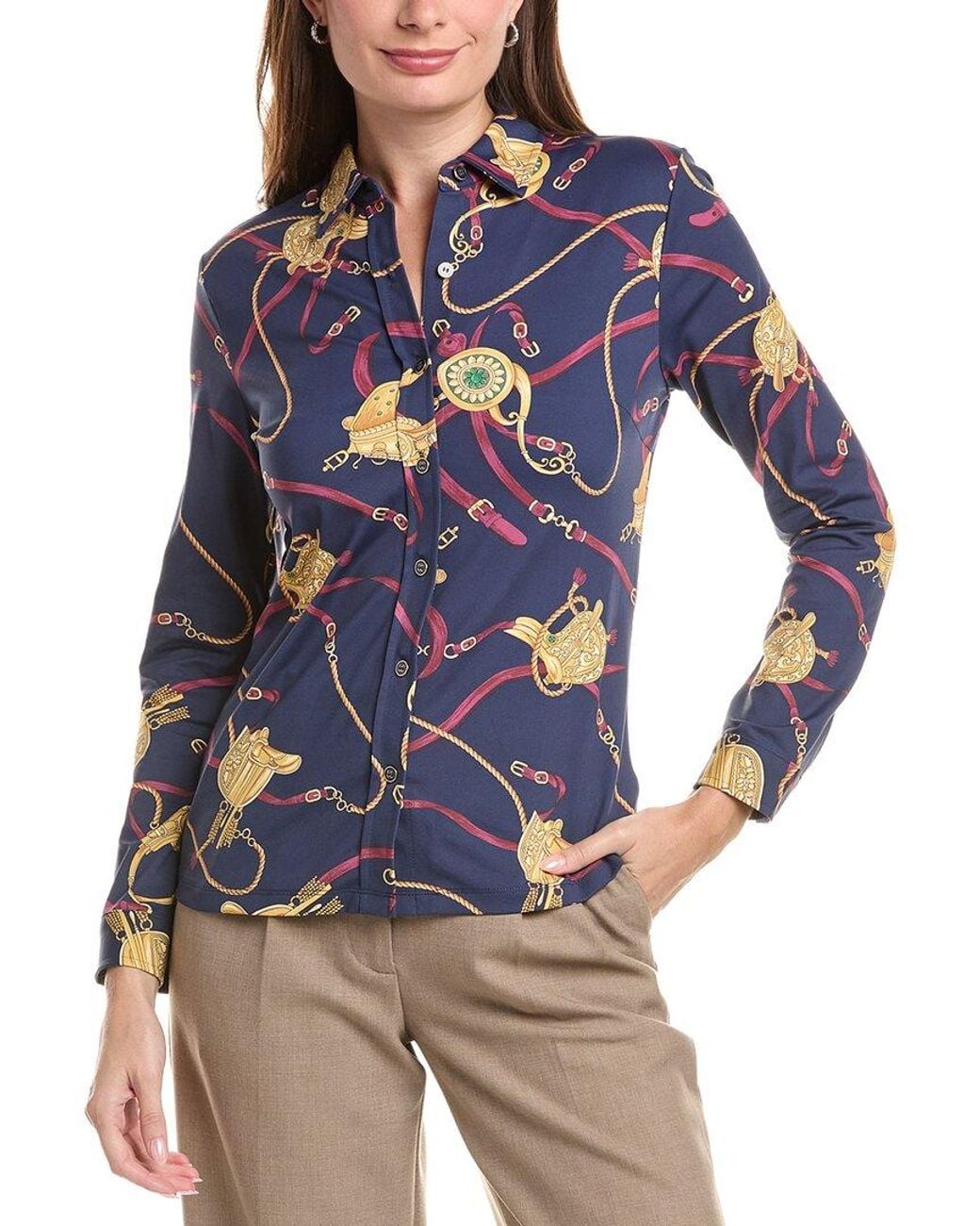 J.McLaughlin Blue Betty Top